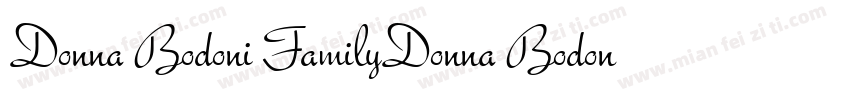 Donna Bodoni FamilyDonna Bodoni Fam字体转换